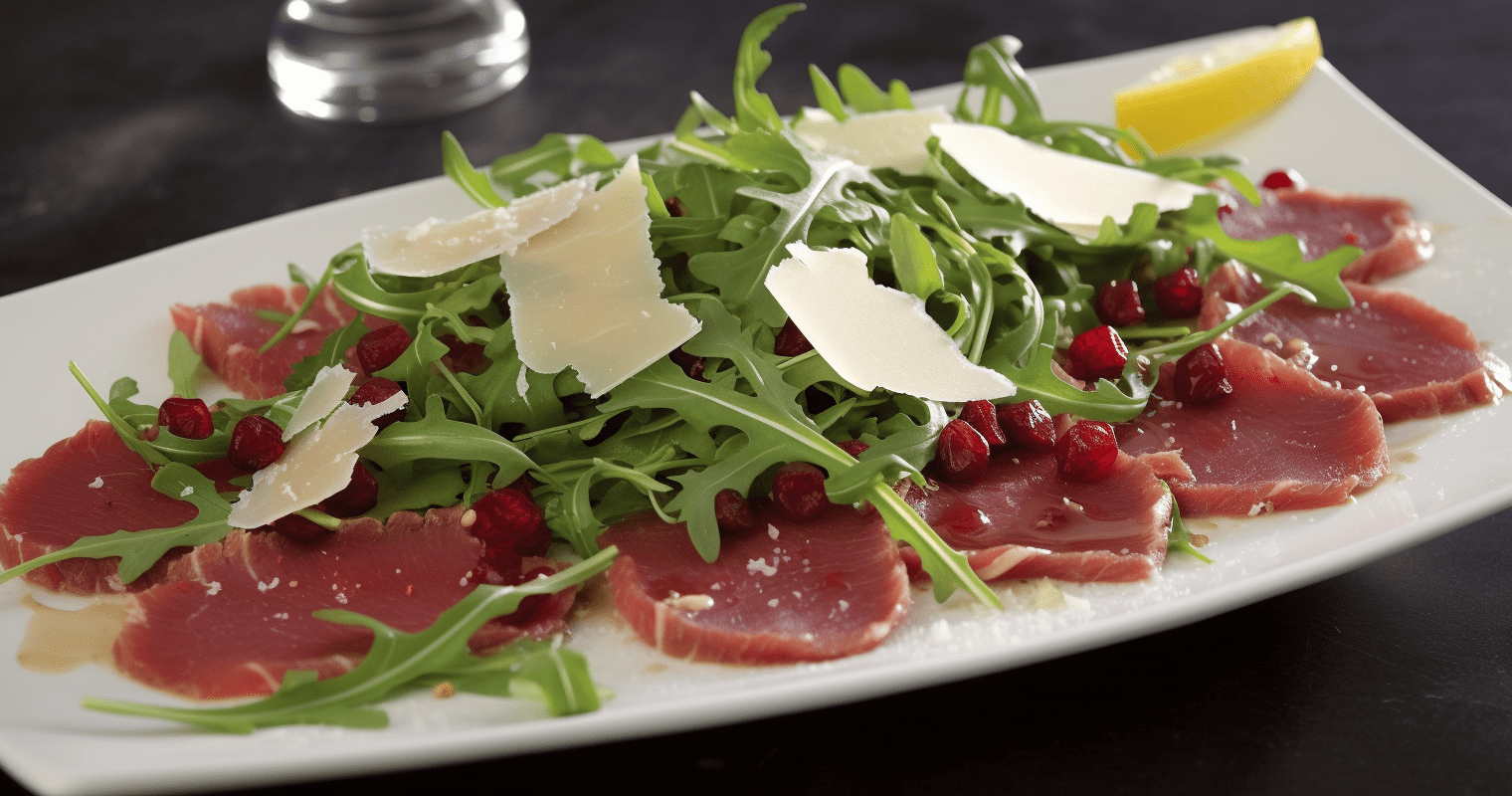 Beef Carpaccio with Arugula and Parmesan