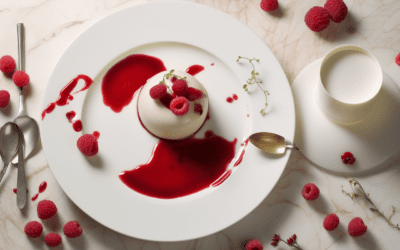 Indulge in the Creamy Elegance: Panna Cotta with Raspberry Coulis