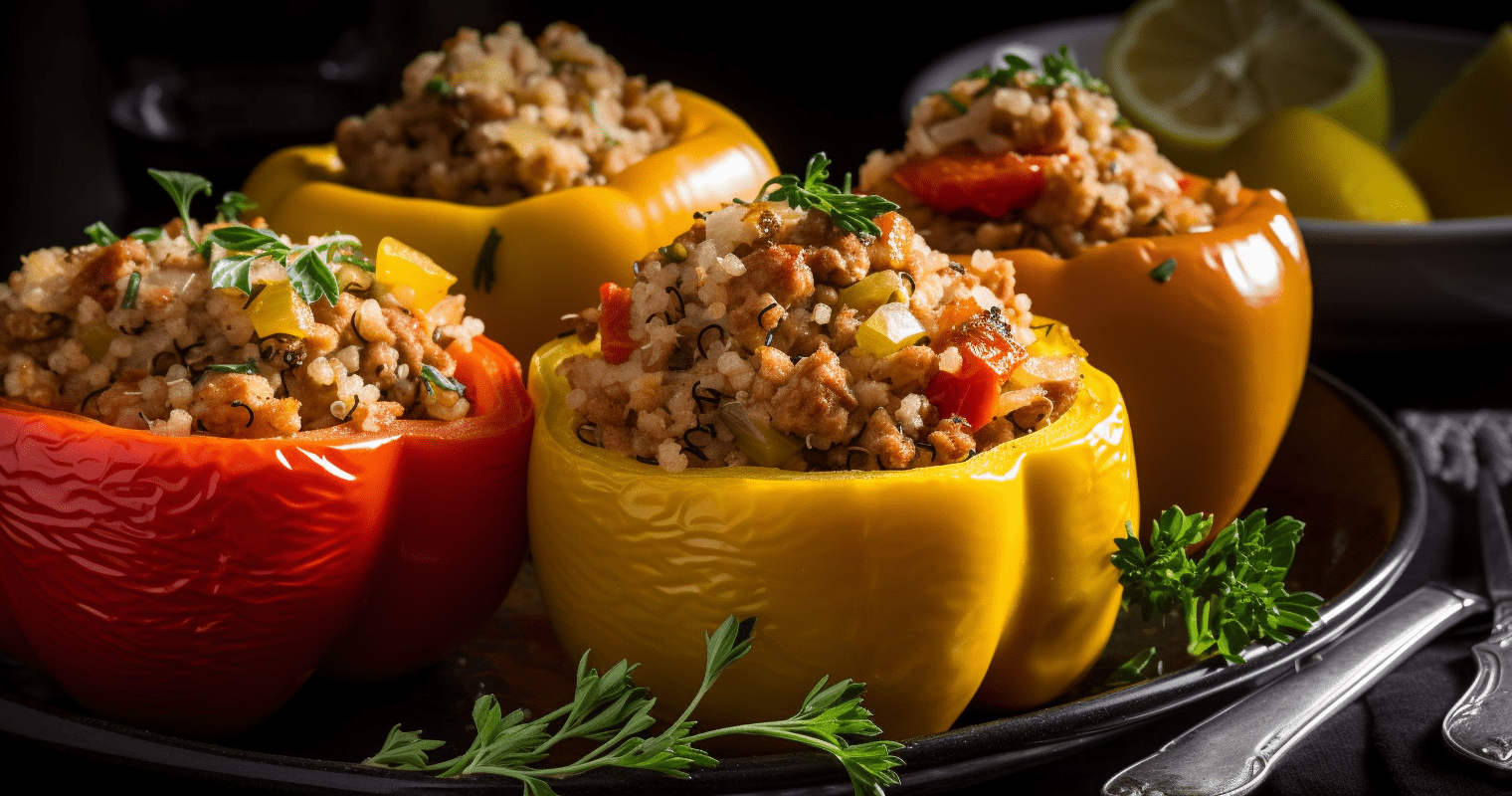 Delicious and Nutritious Stuffed Bell Peppers with Ground Turkey and Quinoa Delicious and Nutritious Stuffed Bell Peppers with Ground Turkey and Quinoa