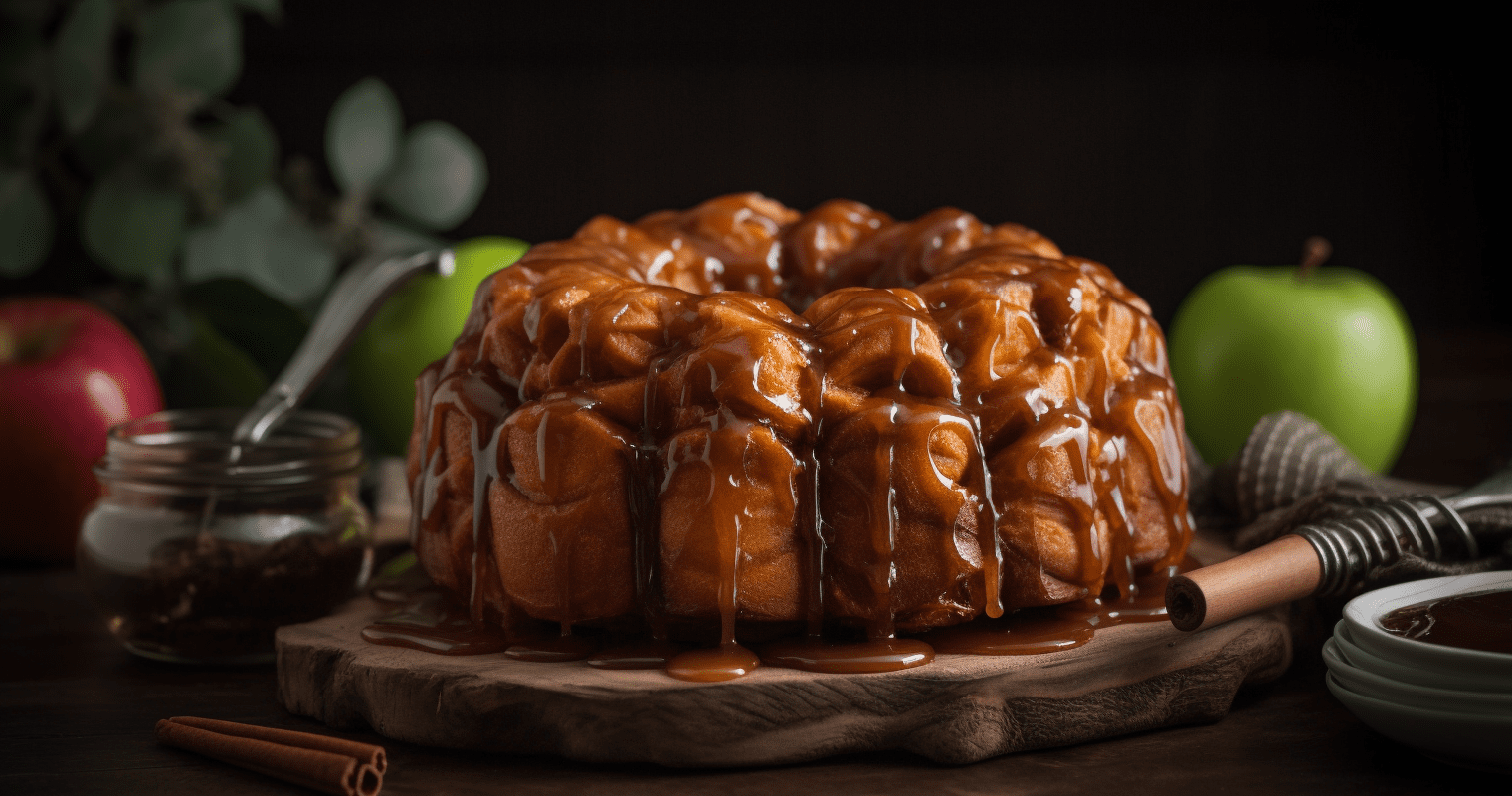 Caramel Apple Cinnamon Monkey Bread