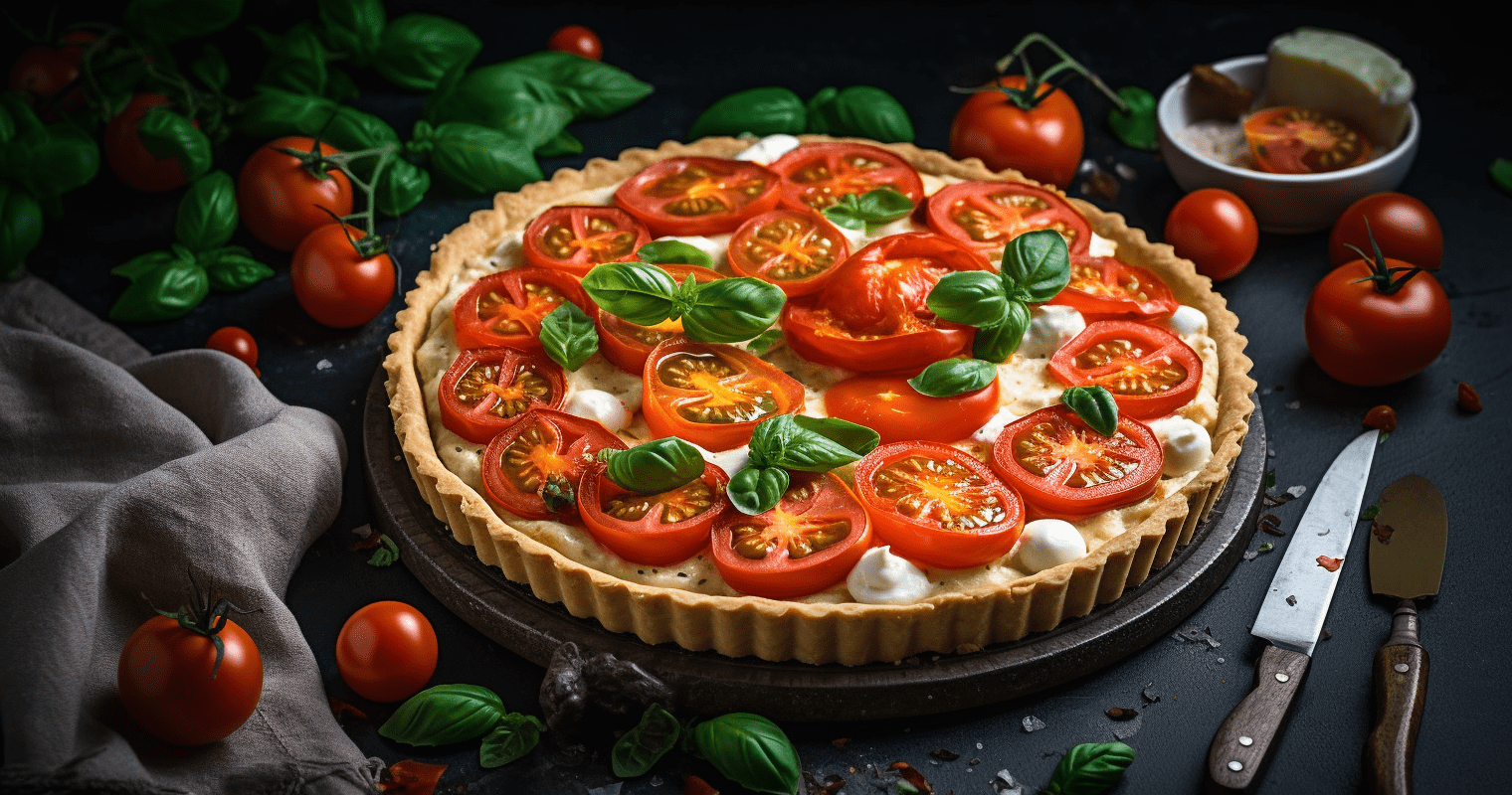 The Tomato and Mozzarella Tart: A Delicious Taste of Summer The Tomato and Mozzarella Tart: A Delicious Taste of Summer