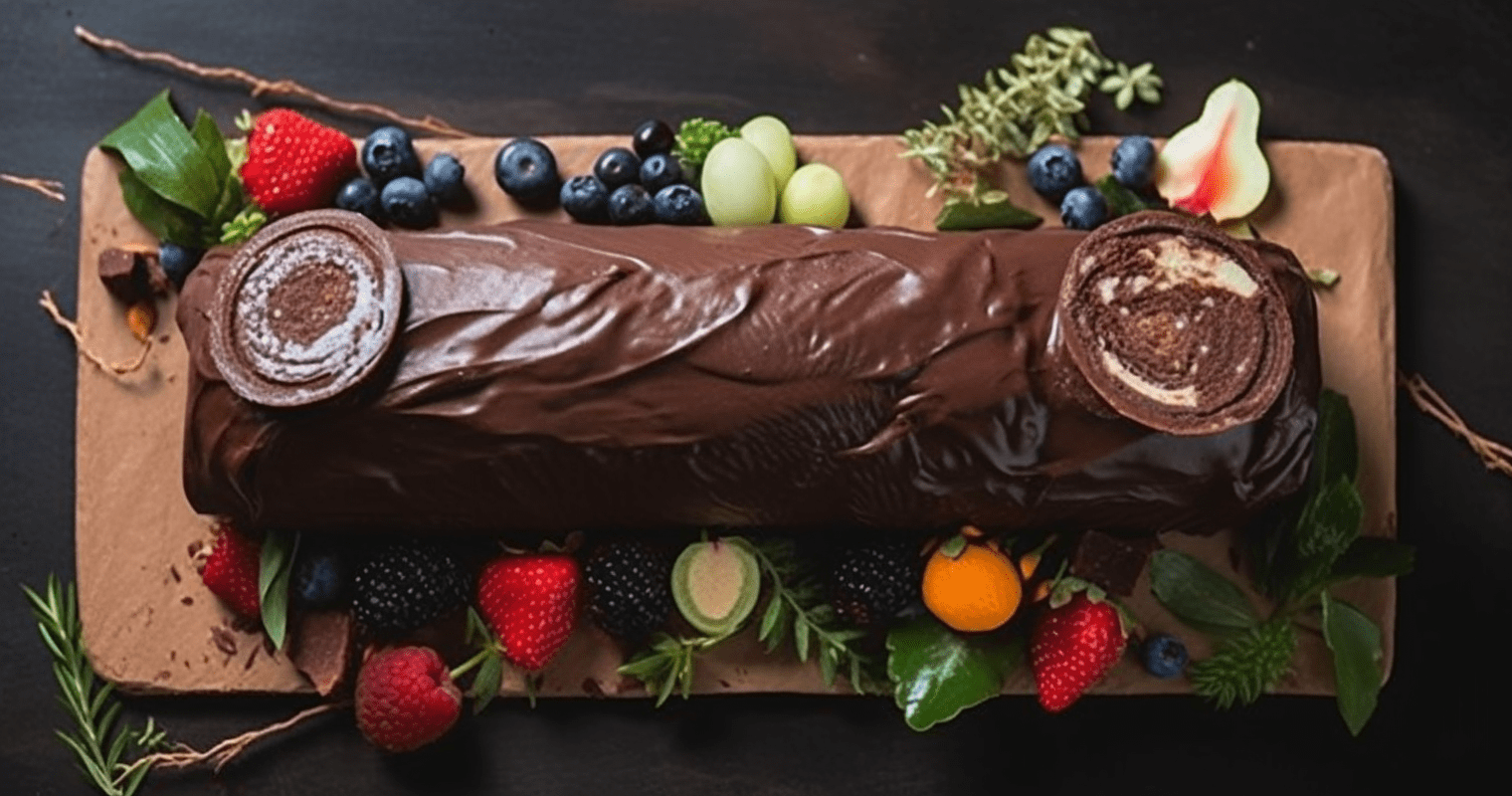 Yule Log Cake