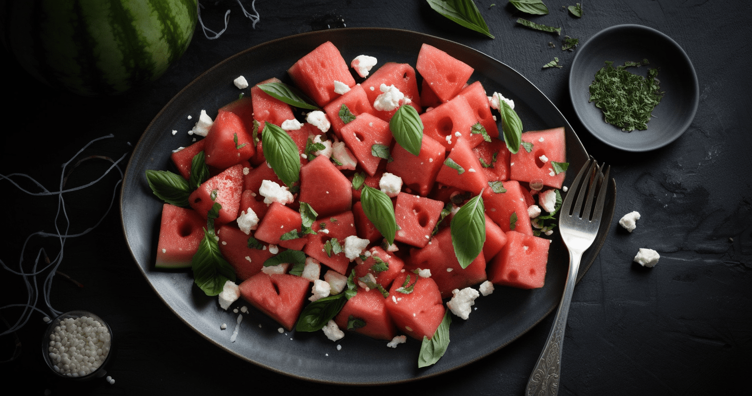 Watermelon cubes