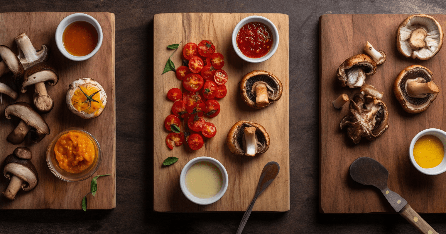 Sichuan Roasted Mushroom and Tomato with Polenta Ingredients