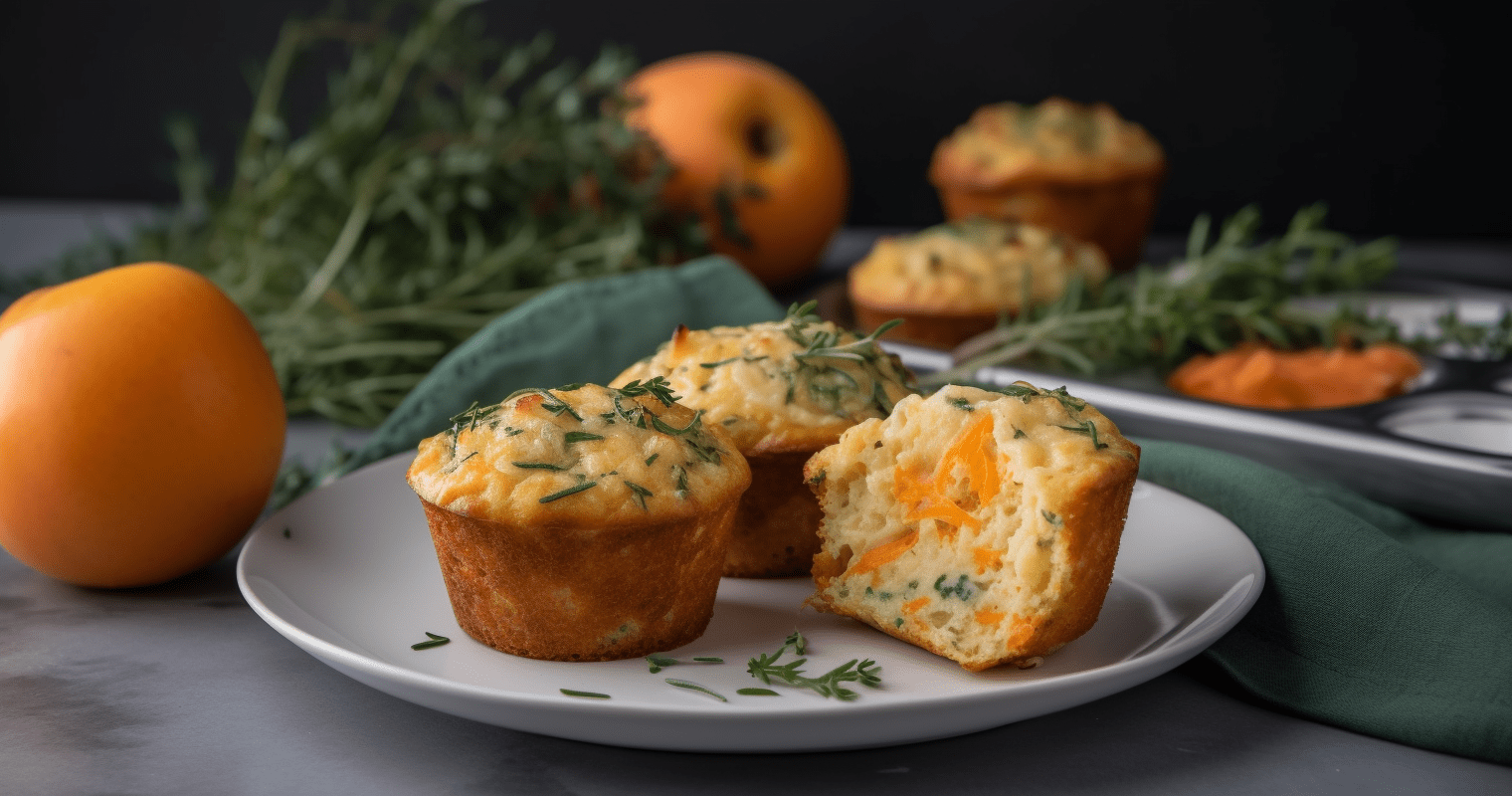 Cheddar Apple Muffins