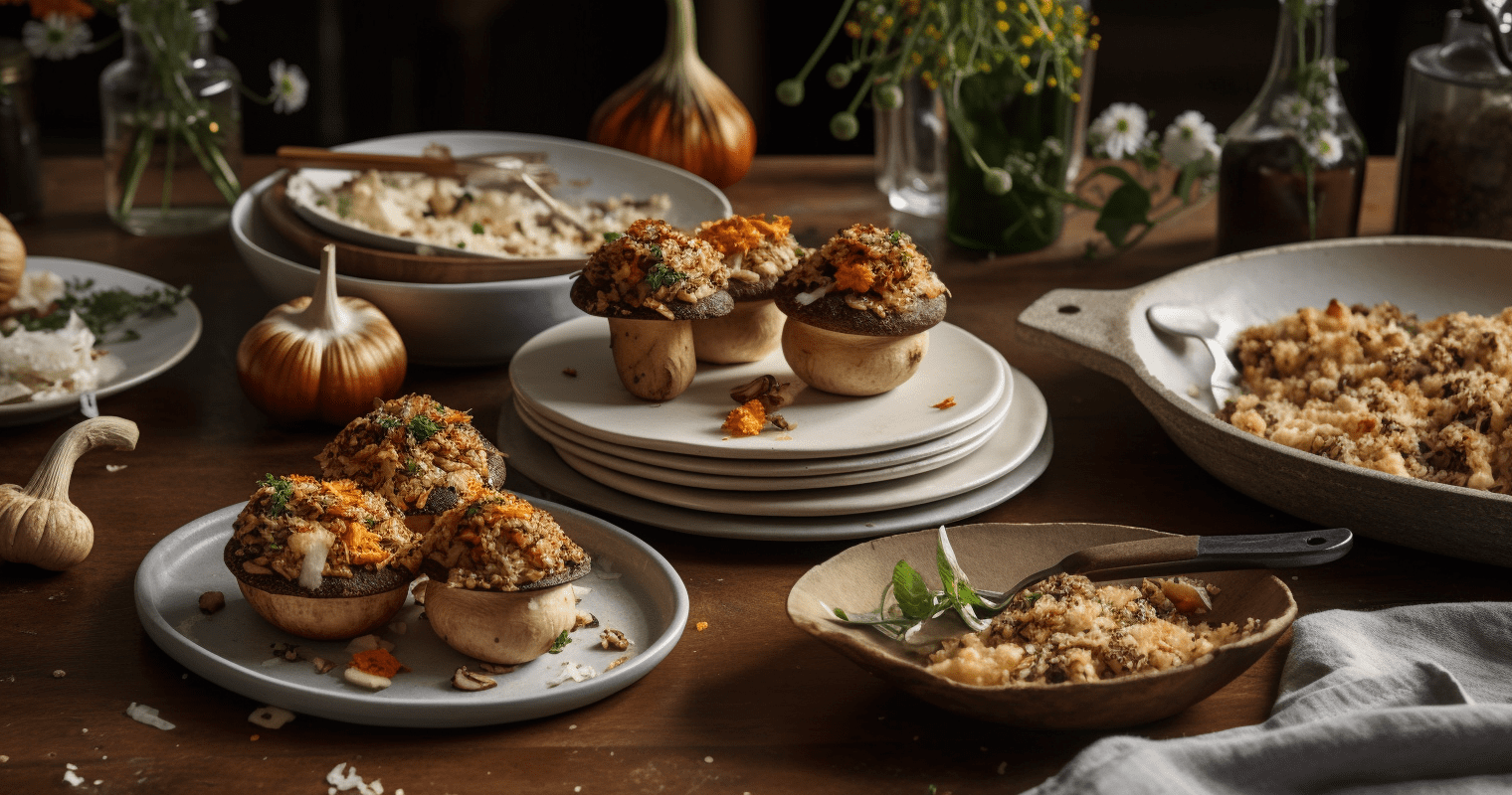 Image of Stuffed Mushrooms Final Dish