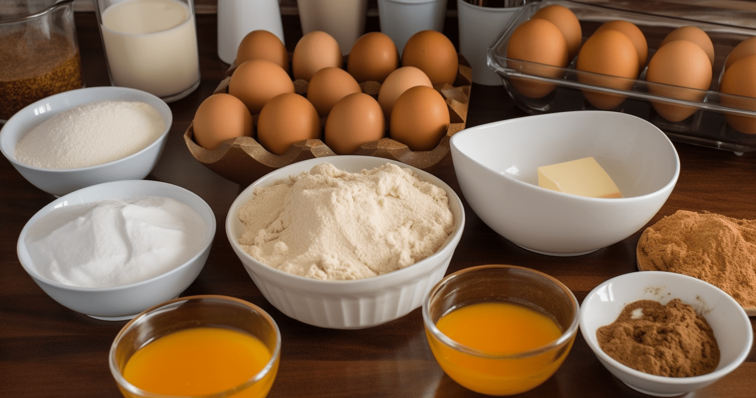 Pumpkin Bread Pudding Ingredients