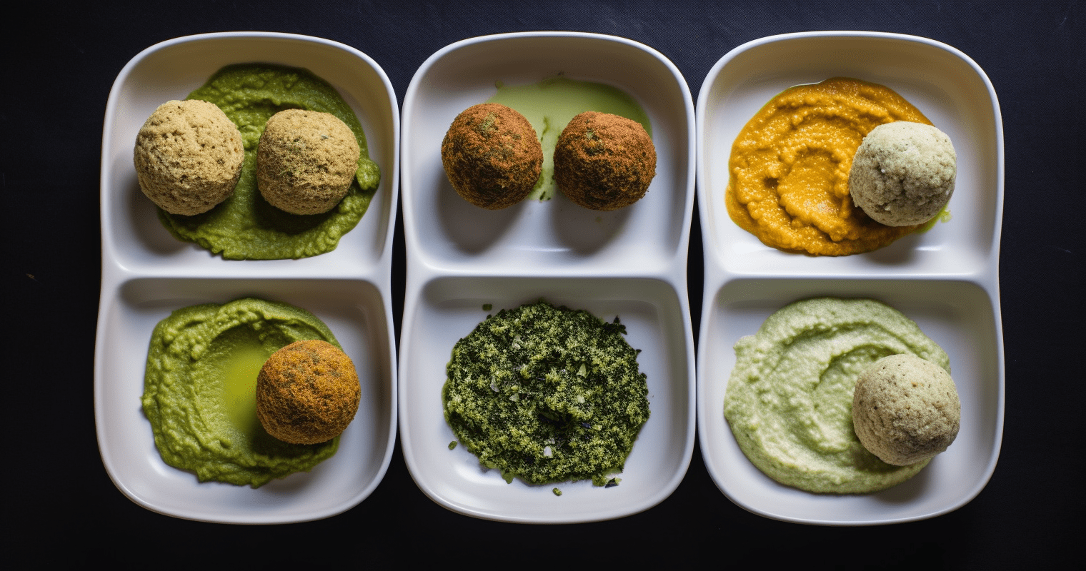 Lebanese Falafel with Hummus and Tabouleh