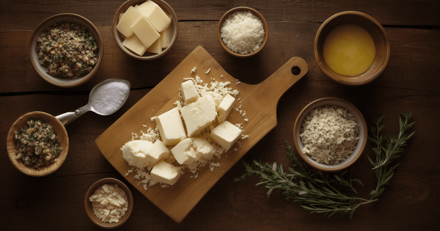 Herb and Garlic Cheese Grits Casserole Ingredients