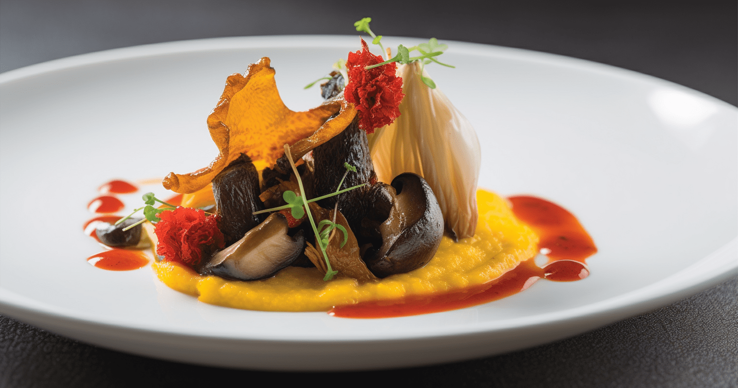 Sichuan Roasted Mushroom and Tomato with Polenta Cooking Instructions