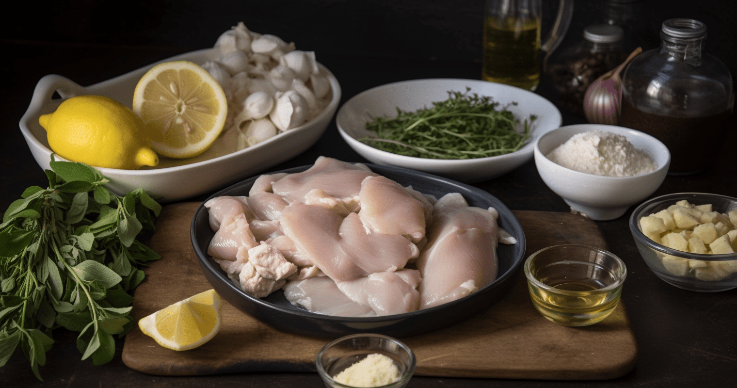 Greek Chicken Souvlaki Ingredients