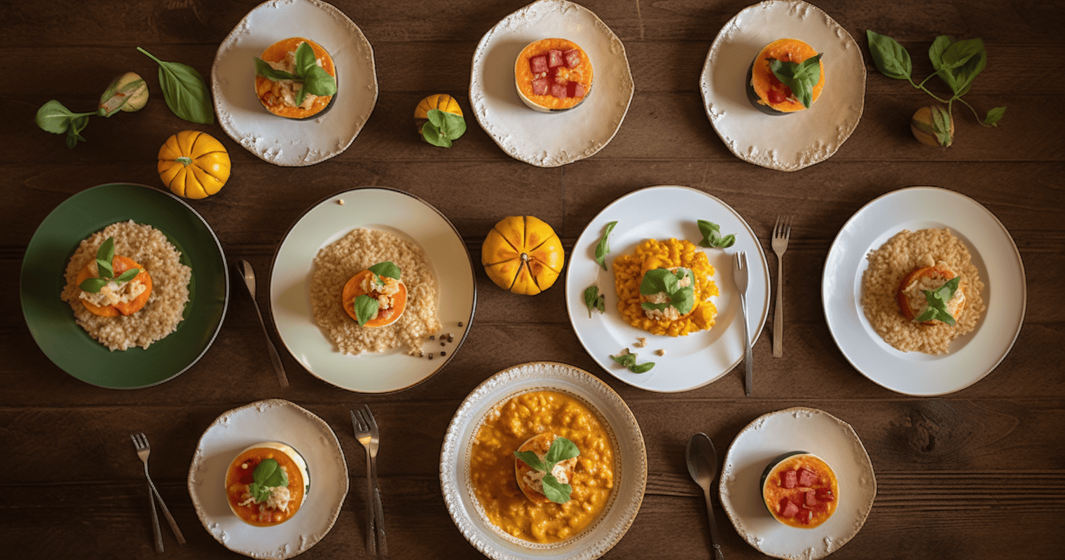 Roasted Red Curry Squash Risotto Ingredients